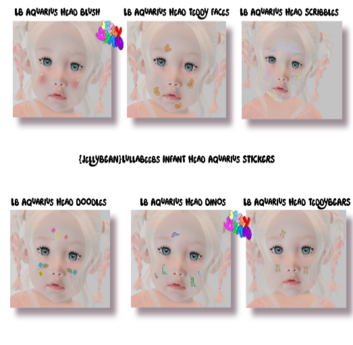 Second Life Marketplace - {JellyBean}LB Face stickers FATPACK